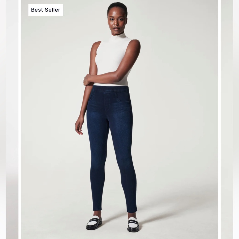 Spanx Jean-ish ankle jeans